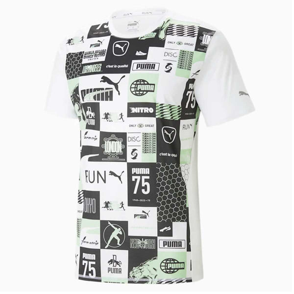 Playera Deportiva Puma RUN FAVORITE AOP TEE Multi Hombre