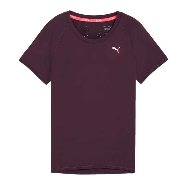 Playera Deportiva Puma RUN CS SS TEE Midnight Plum Mujer