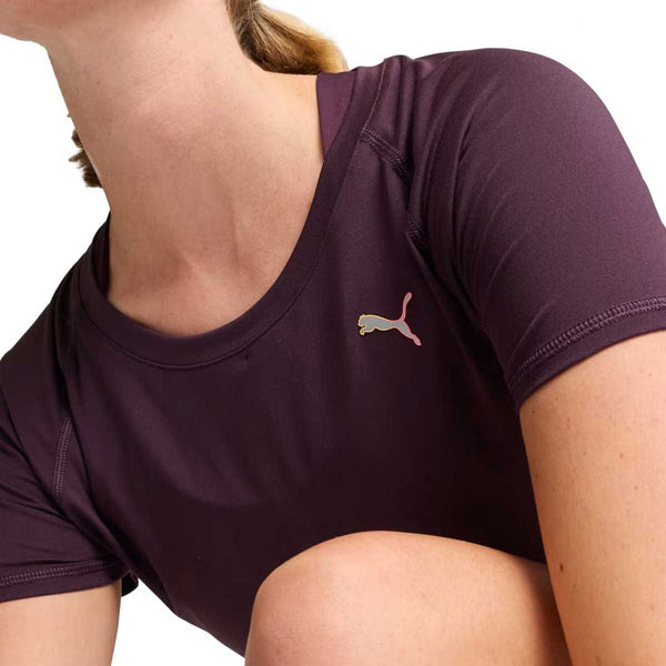 Playera Deportiva Puma RUN CS SS TEE Midnight Plum Mujer