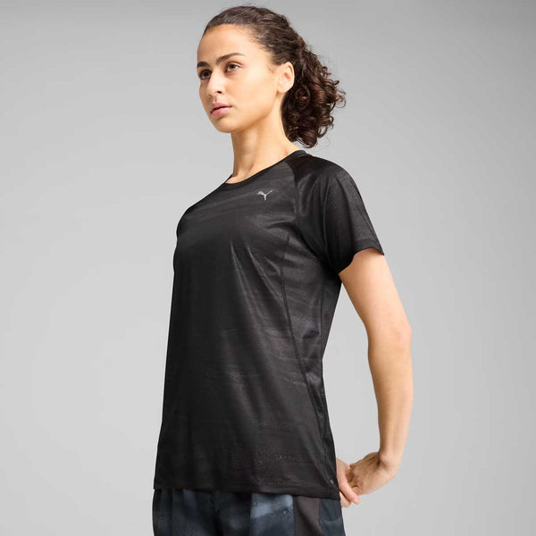 Camiseta VELOCITY Puma para correr con estampado integral Negro