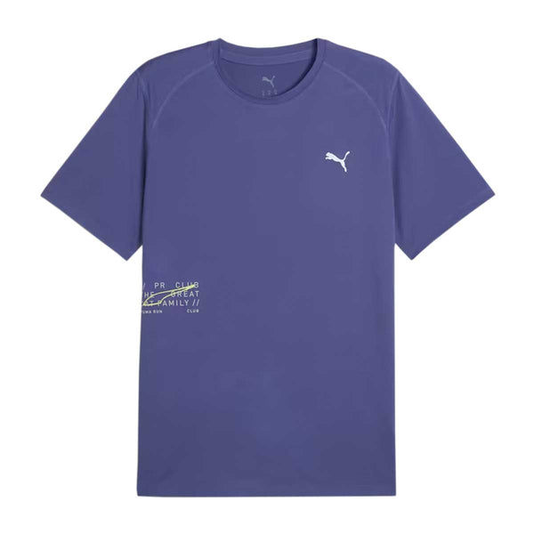 Playera Deportiva Puma RUN GRAPHIC MESH TEE Azul Hombre