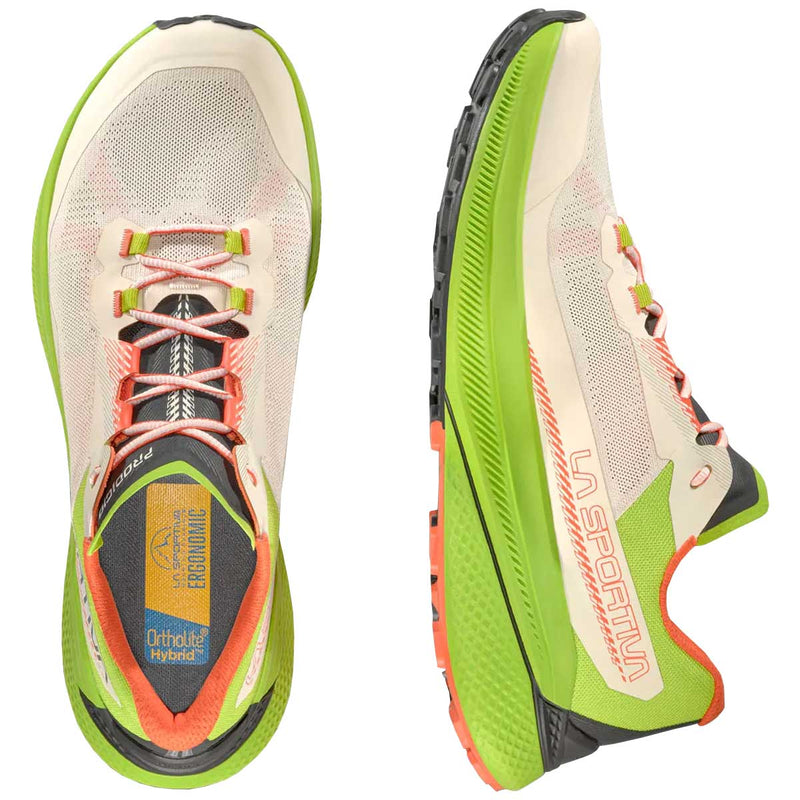 Tenis Trail Running La Sportiva PRODIGO Blanco Neon Hombre