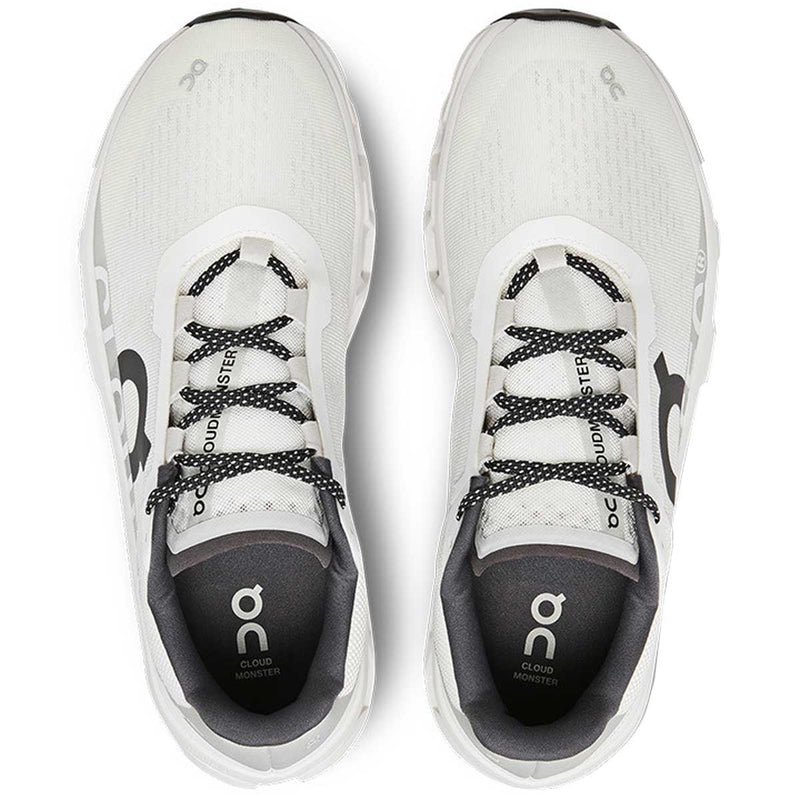 Tenis On Running CLOUDMONSTER Blanco Plata Mujer