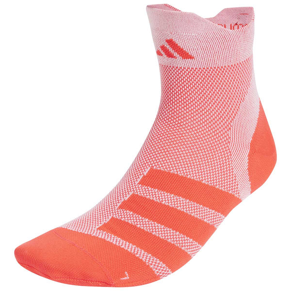 Calceta Adidas RUNxADIZEROSock Para Correr Naranja Unisex