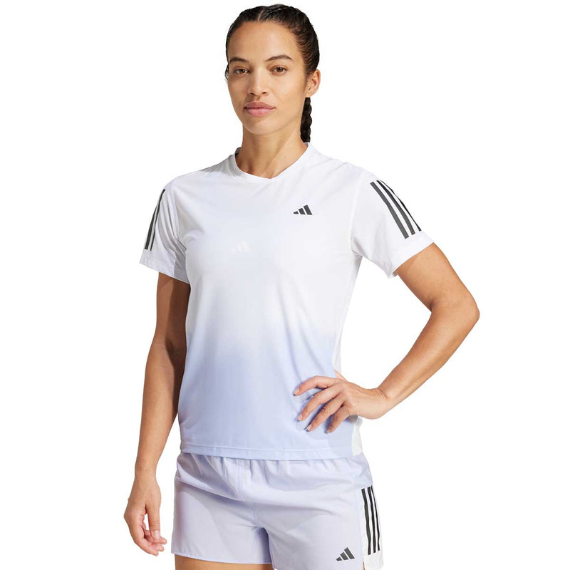 Playera Deportiva Adidas OTR B CB TEE Blanco Lila Mujer