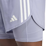 Short Deportivo Adidas Own The Run 2 in1 3 Rayas Hombre