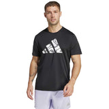 Playera Deportiva Adidas RUN IT BL TEE Logo Cebra Hombre