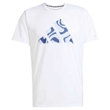 Playera Deportiva Adidas RUN IT BL TEE Blanco Azul Hombre