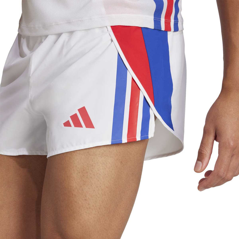 Short Deportivo Adidas Adizero Retro Running Blanco Hombre