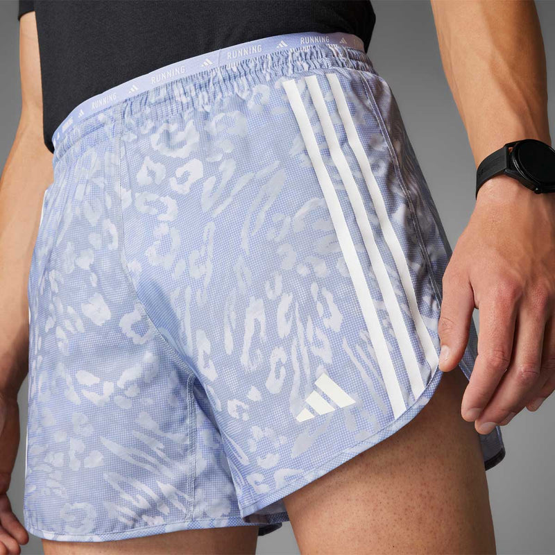 Short Deportivo Adidas Own the Run Lila Blanco Hombre