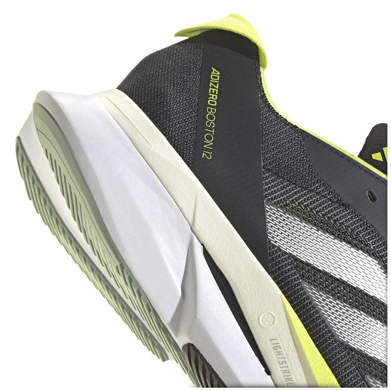 Tenis Adidas ADIZERO BOSTON 12 Negro Blanco Hombre