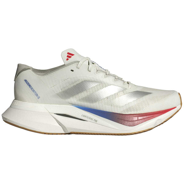 Tenis Adidas ADIZERO BOSTON 12 Blanco Plata Mujer