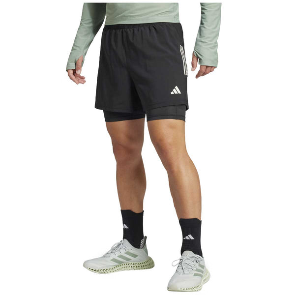 Short Deportivo Adidas OTR B S 2in1 Negro Blanco Hombre