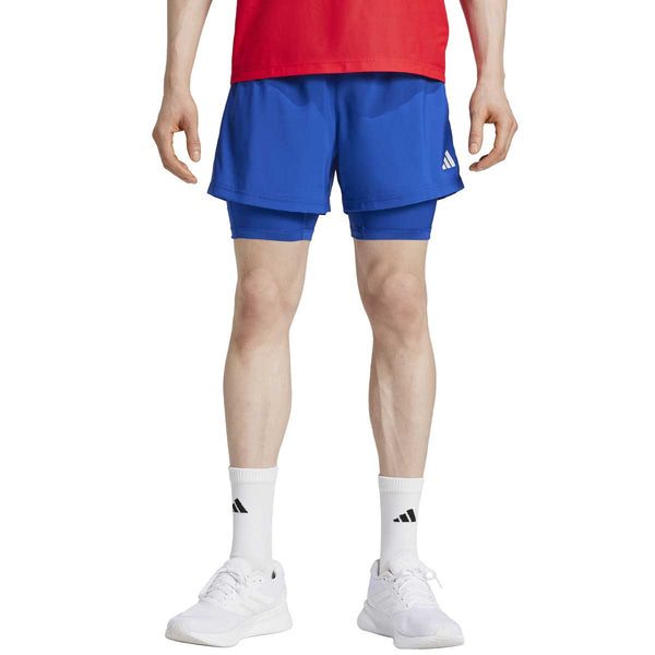 Short Deportivo Adidas OTR B S 2in1 Azul Blanco Hombre