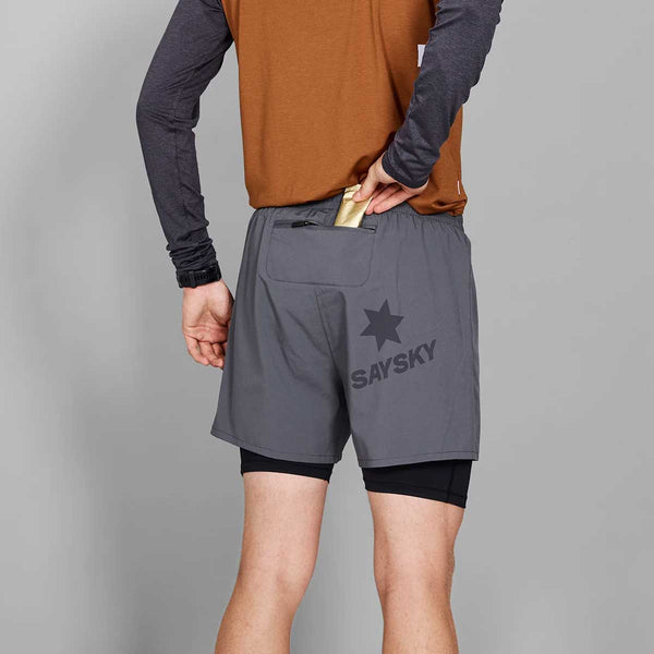 Short Deportivo Saysky 2 in 1 5 Pulgadas Gris Hombre