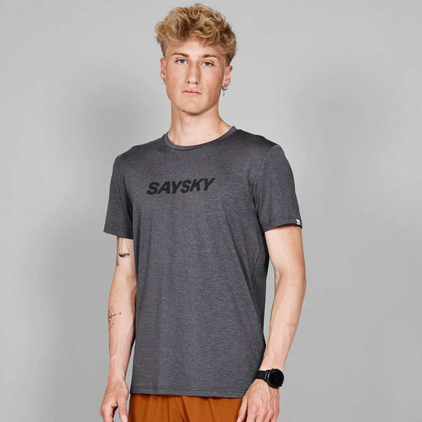 Playera Deportiva Saysky Logo Pace T-shirt Gris Hombre