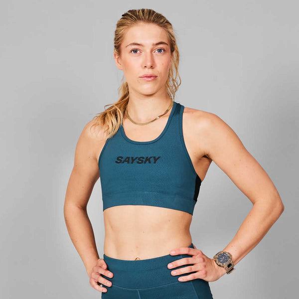 Top Deportiva Saysky Logo Combat Sports Bra Cian Mujer