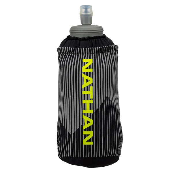 Bote de Mano Nathan ExoDraw 2.0 18 oz Black Finish Lime