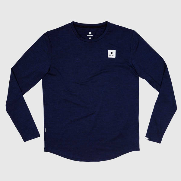 Playera Deportiva Saysky Clean Pace Long Sleeve Navy Hombre