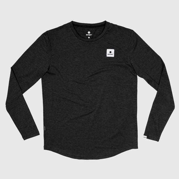 Playera Deportiva Saysky Clean Pace Long Sleeve Negro Hombre