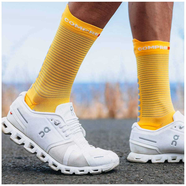 Calceta Compressport PRO RACING SOCKS V4.0 Run High Citrus