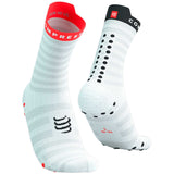 Calceta Compressport Pro Racing Socks V4.0 Ultralight Run High White
