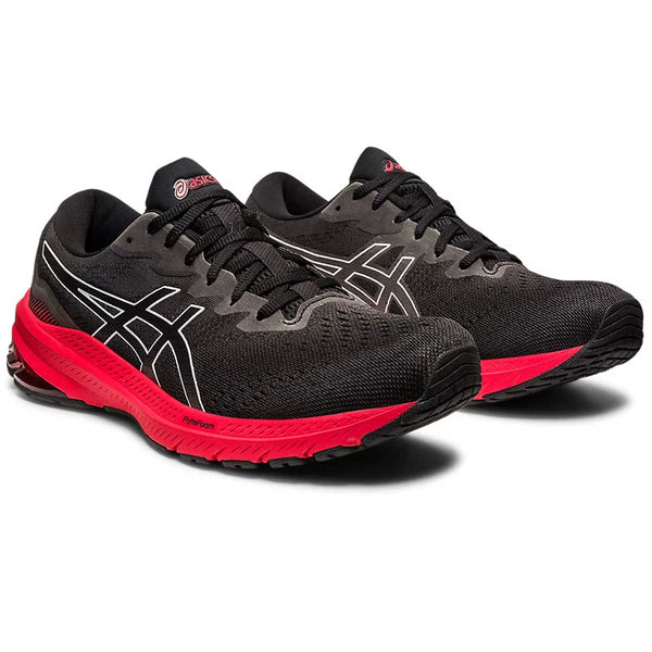 Tenis Asics GT-1000 11 Running Negro Rojo Hombre