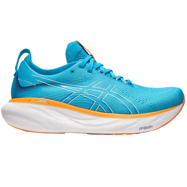 Tenis Asics Running GEL NIMBUS 25 Azul Naranja Hombre