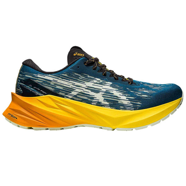 Tenis Asics NOVABLAST 3 TR Running Azul Amarillo Hombre