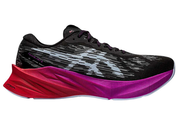 Tenis Running Asics NOVABLAST 3 Negro Rosa Mujer