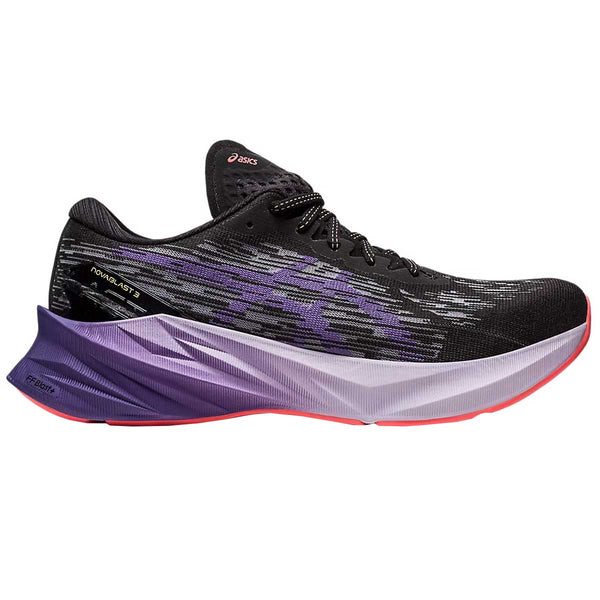 Tenis Running Asics NOVABLAST 3 Negro Lila Mujer