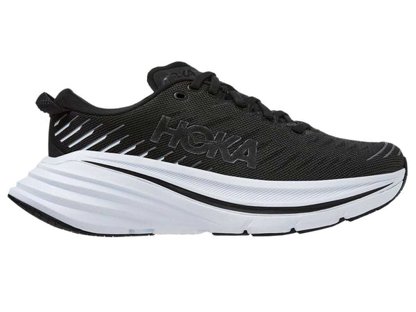 Tenis Hoka Running BONDI X Negro Blanco Hombre