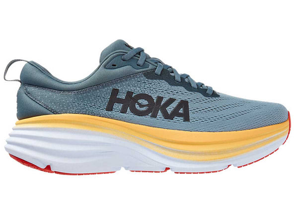 Tenis Hoka Running BONDI 8 Gris Hombre