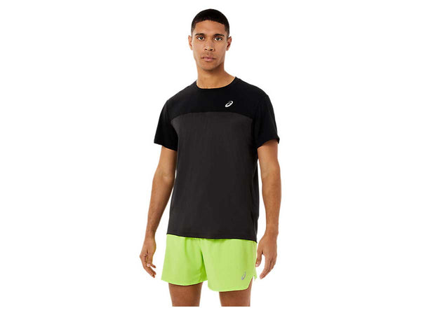 Playera Deportiva Asics RACE SS TOP Negro Hombre