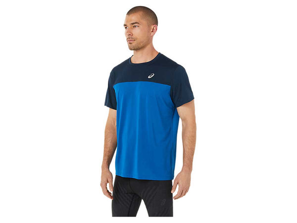 Playera Deportiva Asics RACE SS TOP Azul Hombre