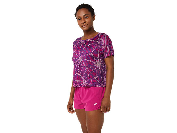 Playera Deportiva Asics SAKURA AOP SS TOP Morado Mujer