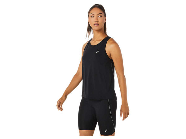 Playera Deportiva Asics RACE TANK Negro Mujer