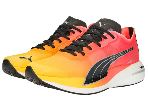 Tenis Puma Running DEVIATE NITRO ELITE Amarillo Naranja Mujer