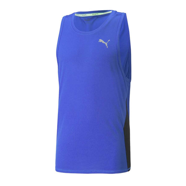 Playera Deportiva Puma RUN FAV SNGLET Azul Hombre