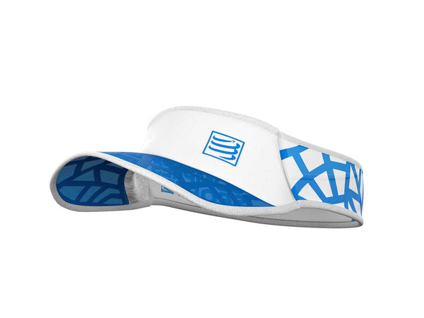 Compressport Visera SPIDERWEB Ultra ligera Blanco Azul