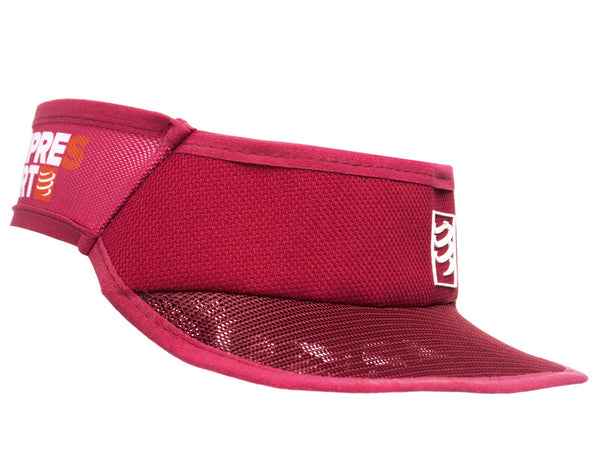 Compressport Visera Deportiva Spiderweb ultraligera Rojo