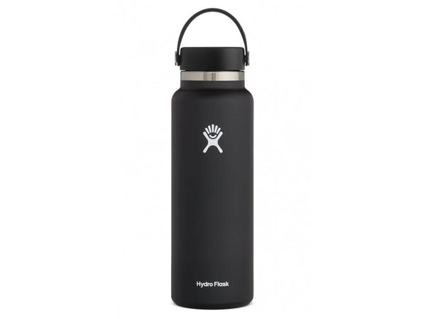 RUN24.MX - Botella Térmica Hydro Flask Wide Mouth Flex Cap 40 OZ Black