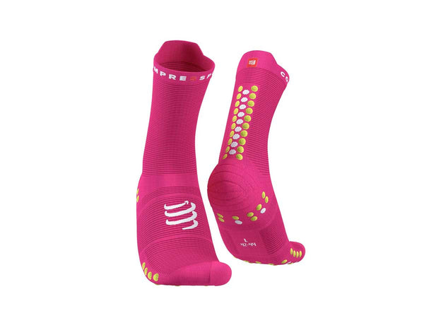 Calceta Compressport PRO RACING V4H Run High Rosa