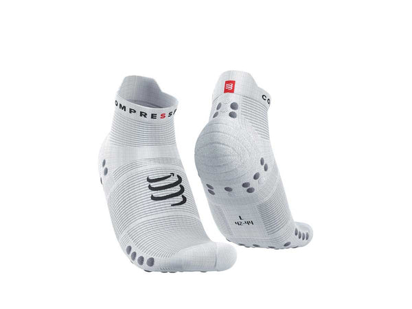 Calcetín Deportiva Compressport PRO RACING V4L Run Low Gris