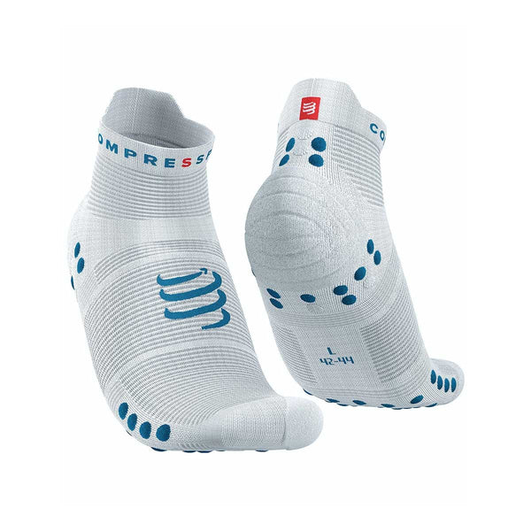 Calceta Deportiva Compressport PRO RACING SOCKS V4 Run Low White