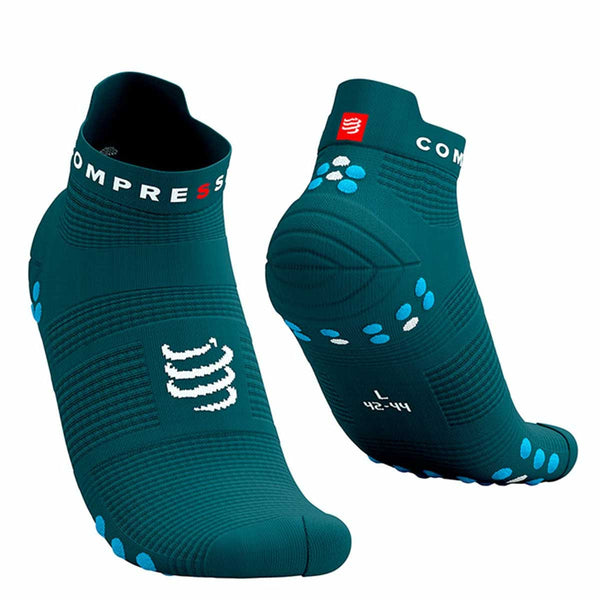 Calceta Deportiva Compressport PRO RACING SOCKS V4 Run Low  Shaded Spruce