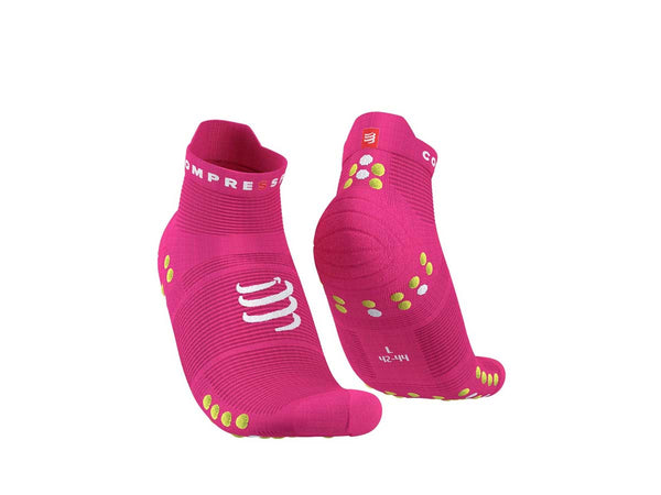 Calceta Deportiva Compressport PRO RACING V4L Run Low Rosa