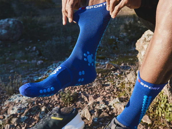 Calceta Deportiva Compressport PRO RS V4 TRAIL Azul