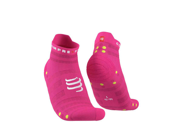 Calceta Compressport PRO RACING V4.0 UltraLight Run Low Pink